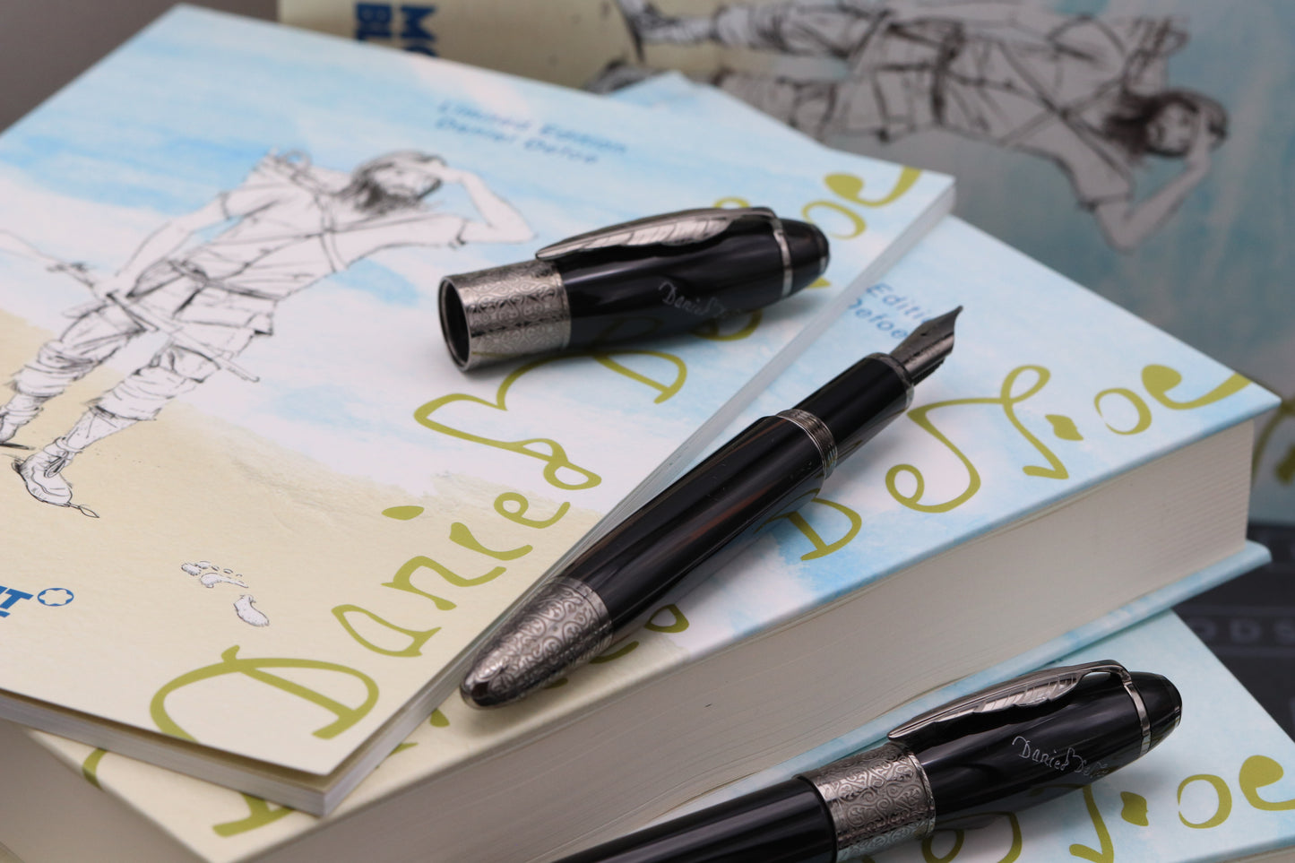 Montblanc Writers Edition Daniel Defoe FP, BP, MP Set
