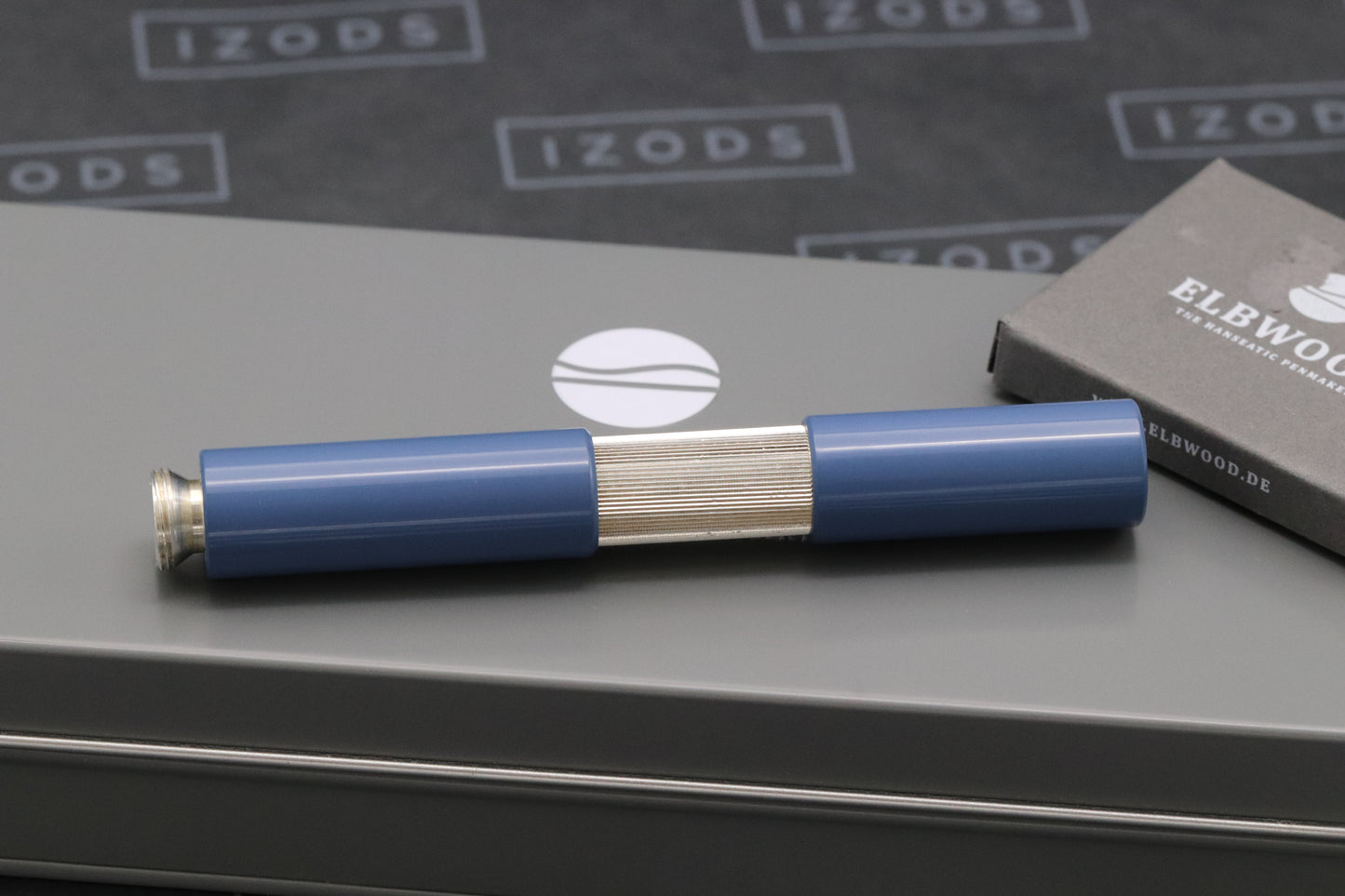 Elbwood PocketMaster Silver Ebonite LE50 Fountain Pen - 18k Fine Nib