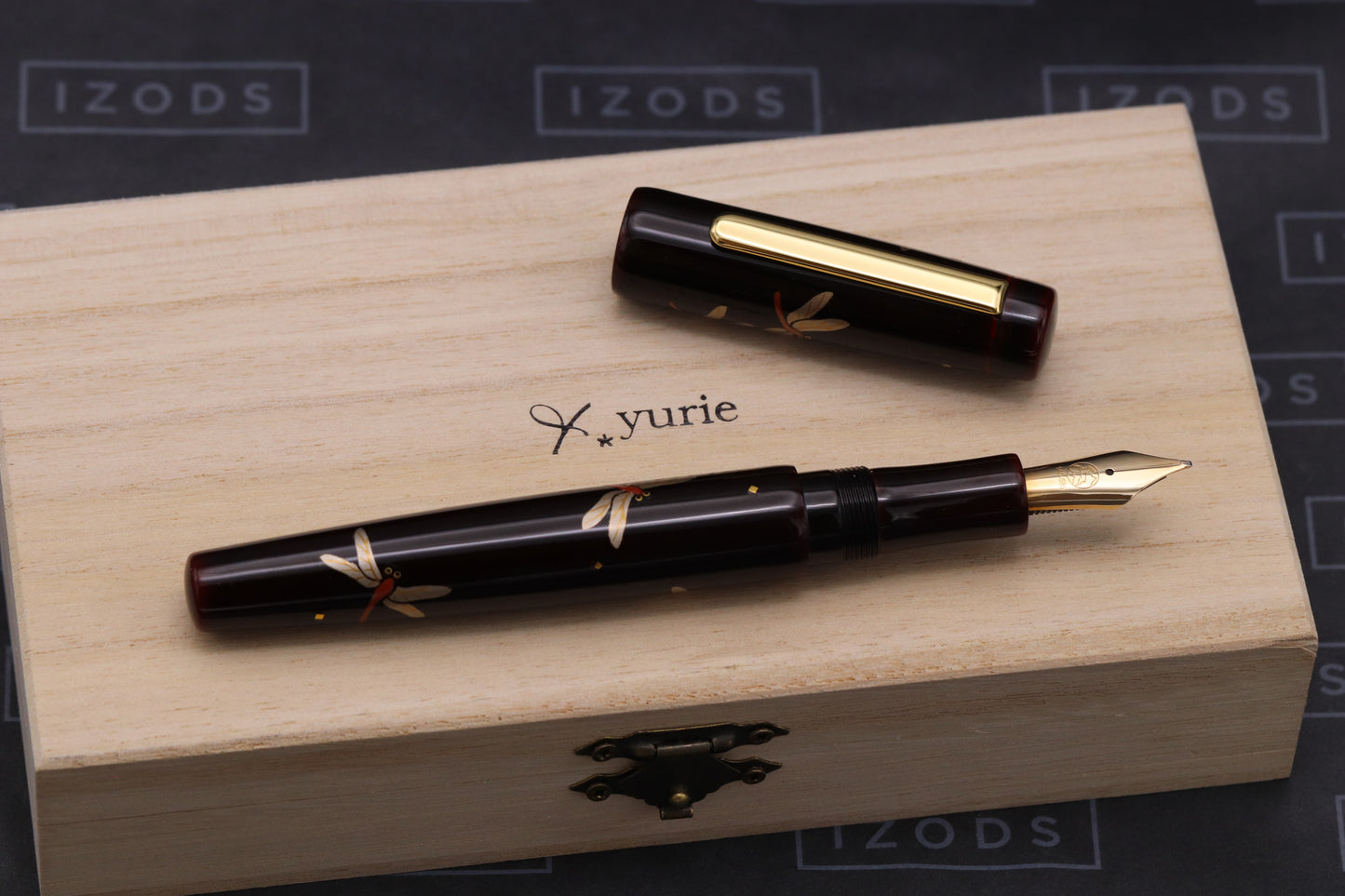 Yurie Style Move on Dragonfly Urushi Fountain Pen - Broad Nib - UNUSED