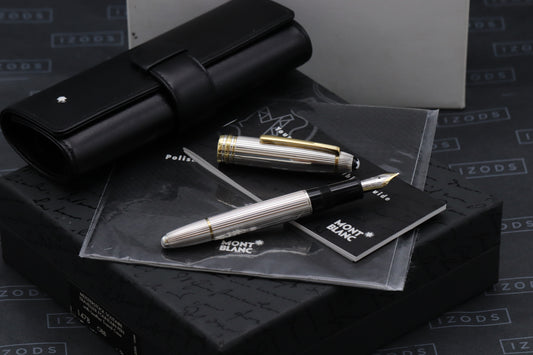 Montblanc Meisterstück 147 Traveller Sterling Silver Fountain Pen - OBB Nib
