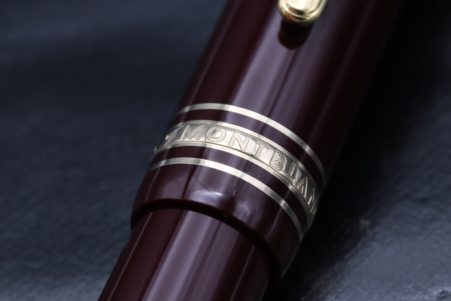 Montblanc Meisterstuck 147 Traveller Bordeaux Gold Coated Fountain Pen
