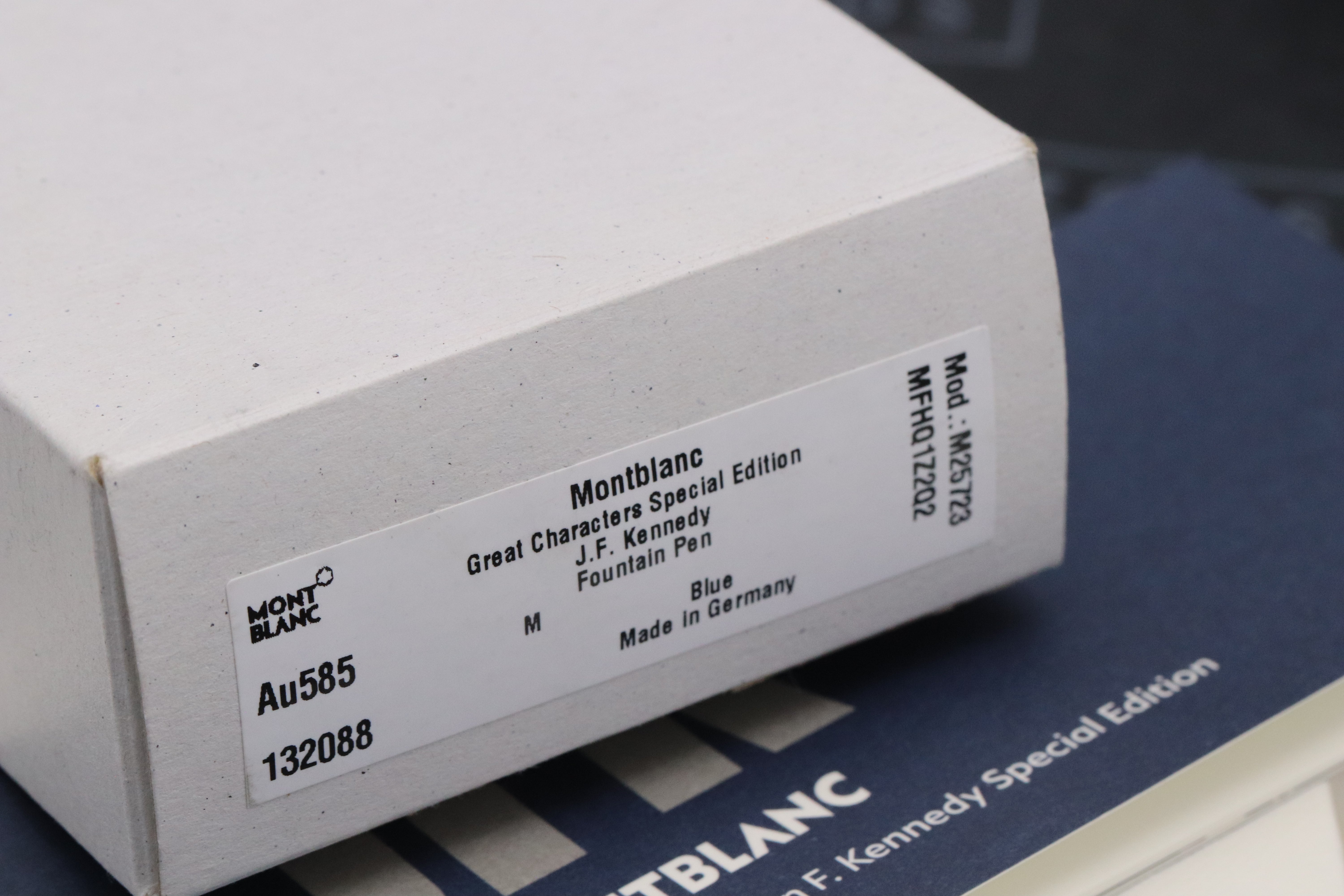 Montblanc Great Characters JFK Blue Special Edition Fountain Pen