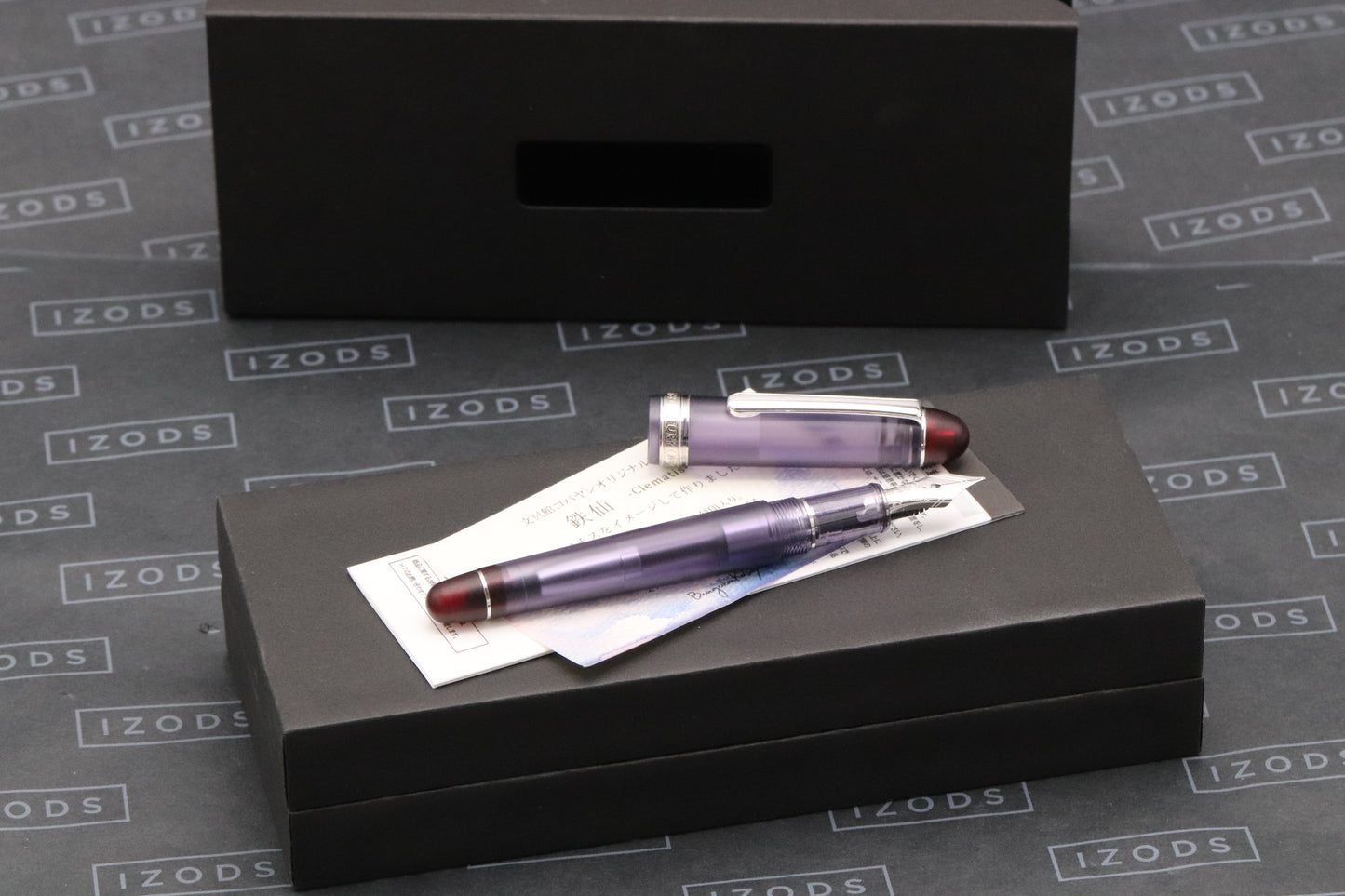 Platinum #3776 Century Bungukan Kobayashi Clematis Fountain Pen - DIPPED