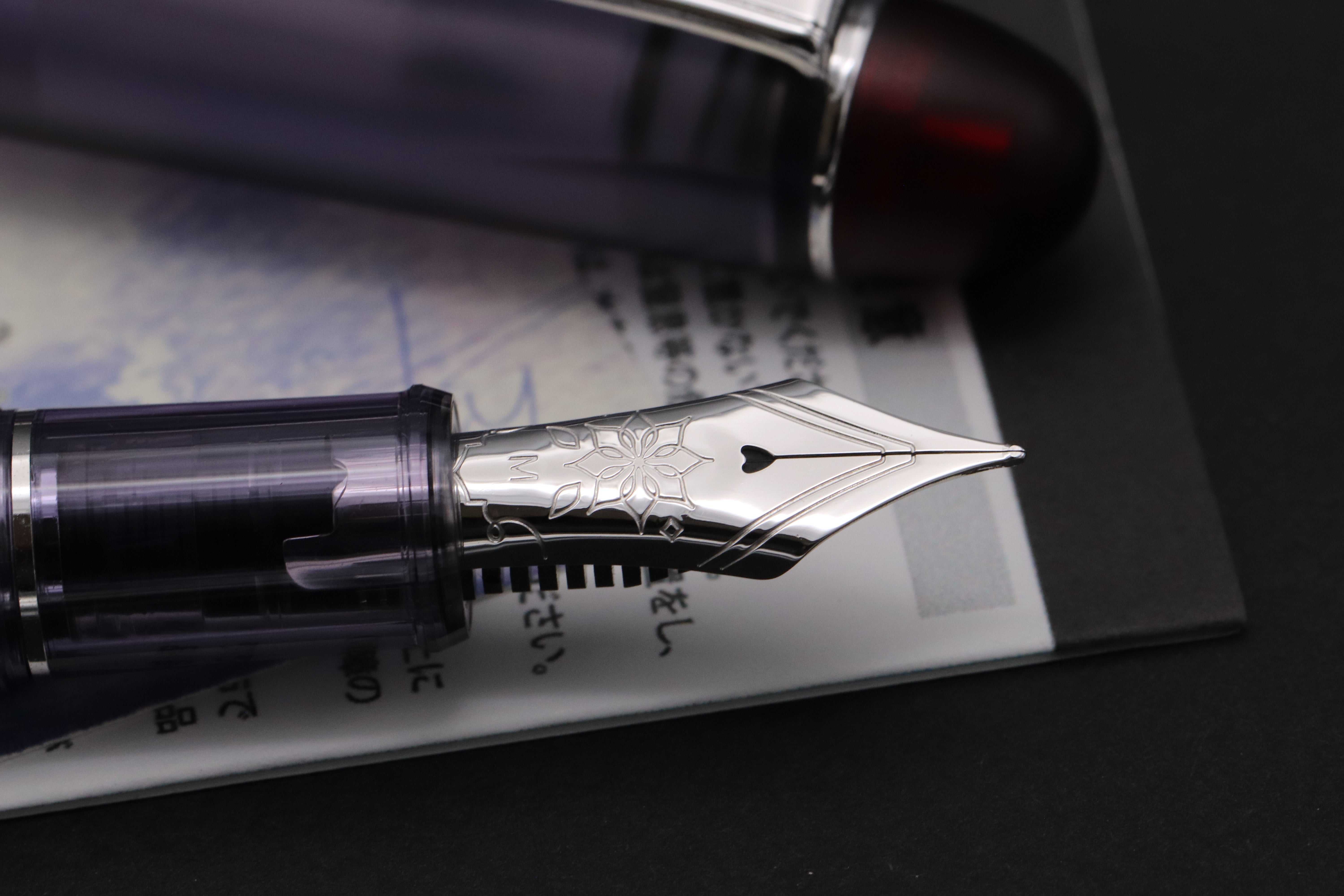 Platinum #3776 Century Bungukan Kobayashi Clematis Fountain Pen