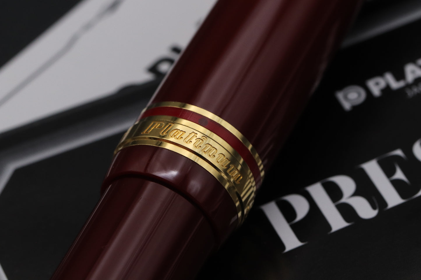 Platinum President Red Fountain Pen - DIPPED