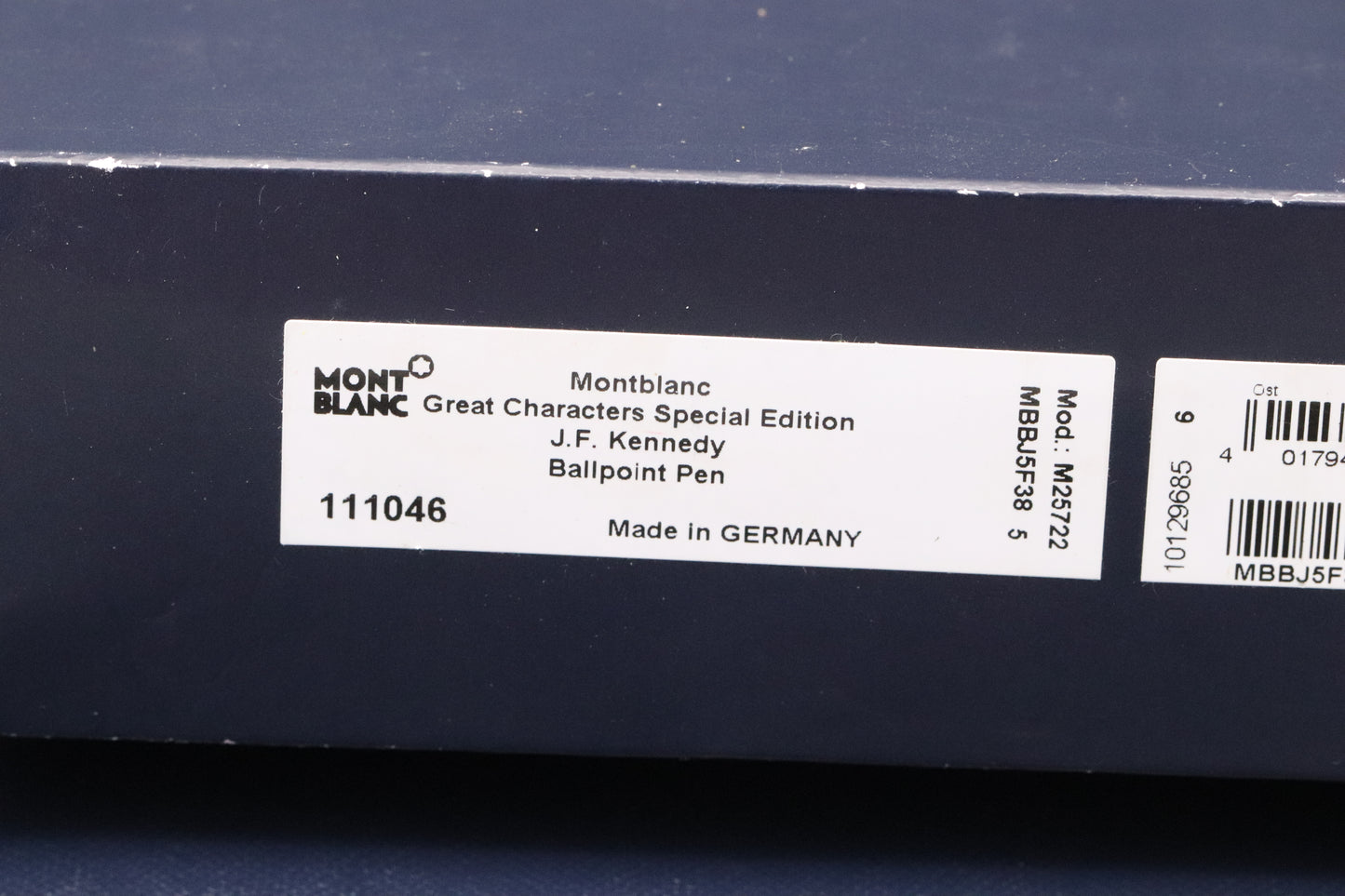 Montblanc Great Characters John F. Kennedy Blue Ballpoint Pen - UNUSED