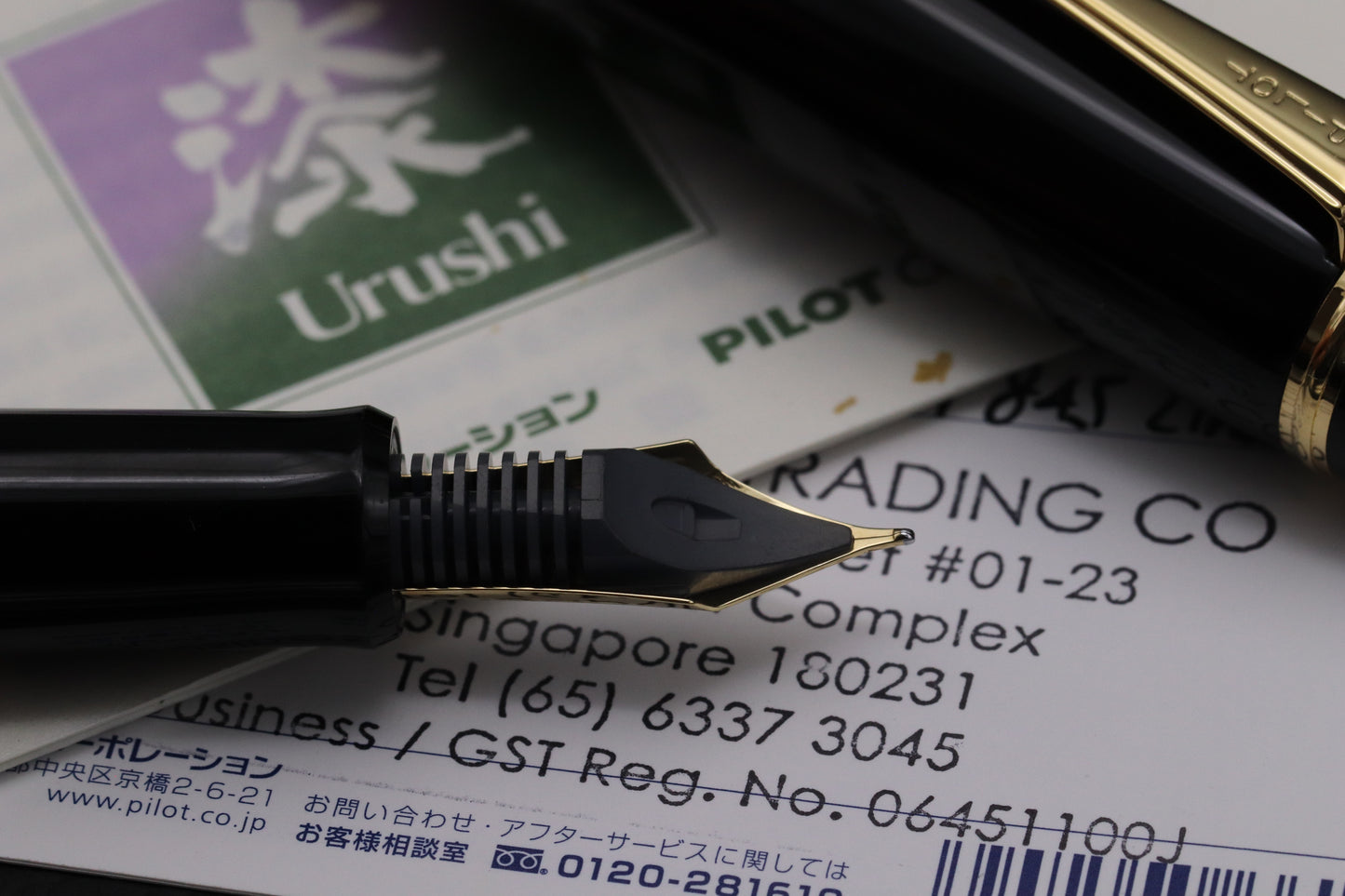 Pilot Custom 845 Urushi Black Fountain Pen