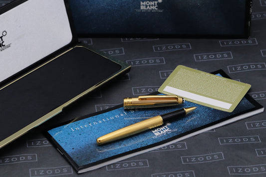 Montblanc Meisterstück 163 Classique Vermeil Barley Rollerball / Fineliner Pen