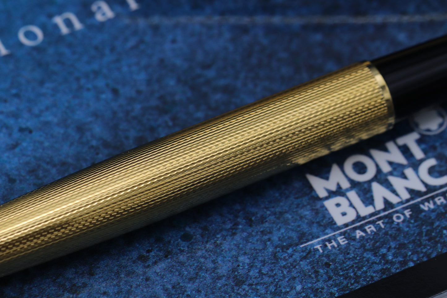 Montblanc Meisterstück 163 Classique Vermeil Barley Rollerball / Fineliner Pen