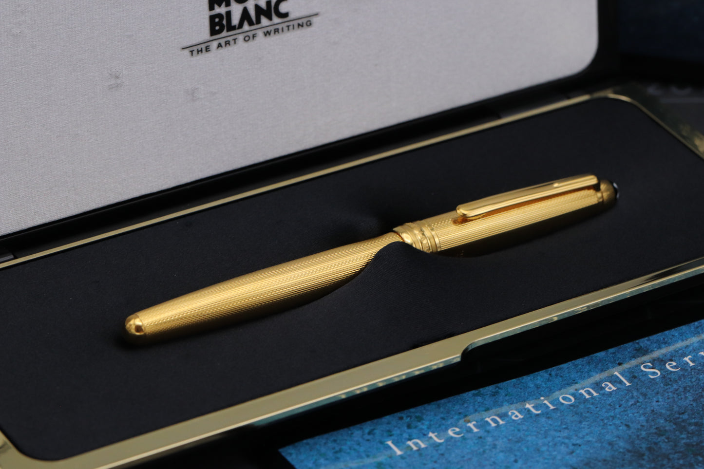 Montblanc Meisterstück 163 Classique Vermeil Barley Rollerball / Fineliner Pen