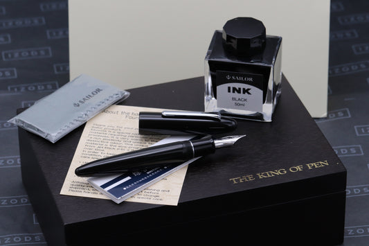 Sailor King of Pen Black Ebonite Fountain Pen
