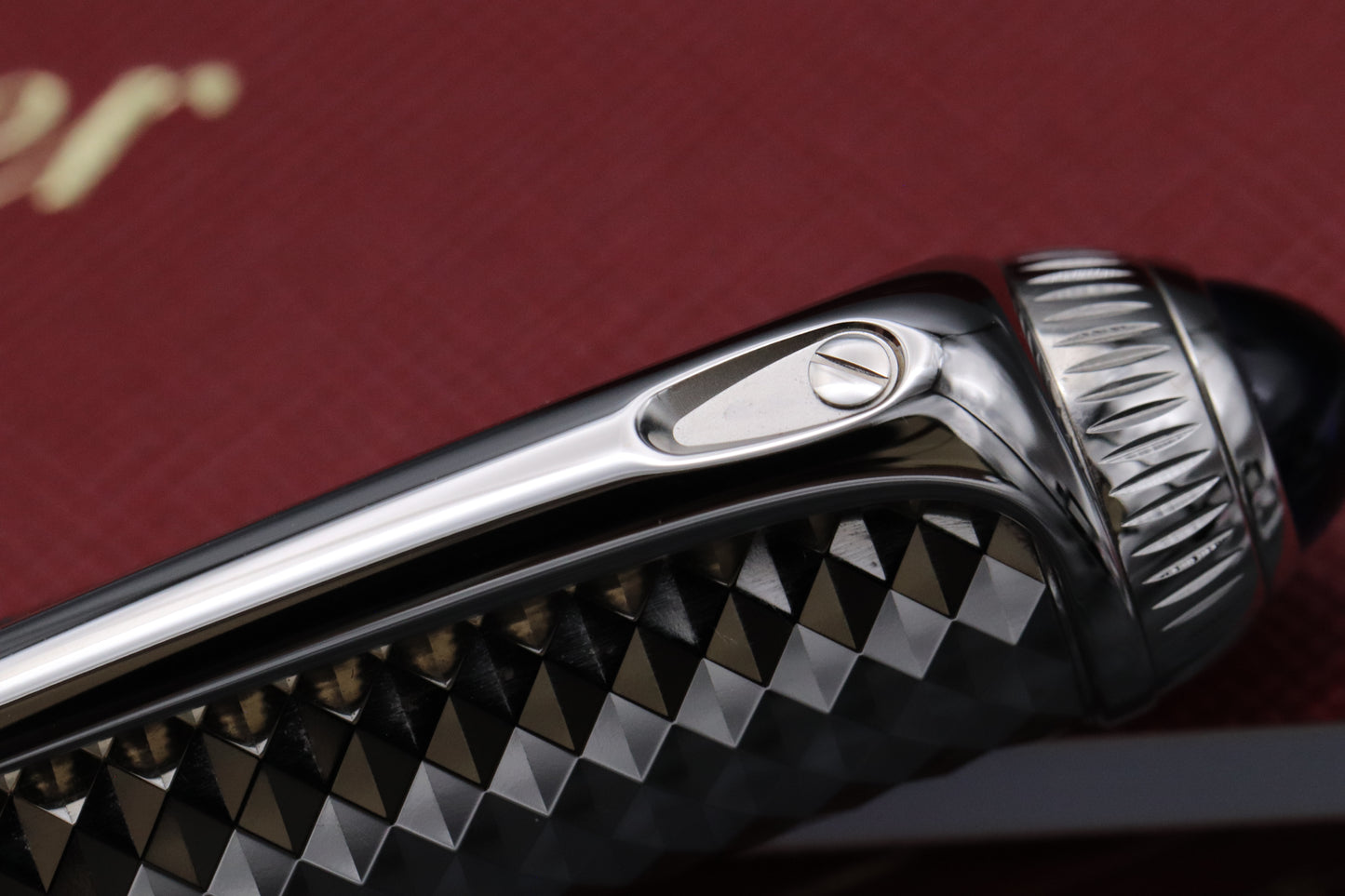 Cartier R de Cartier Blue Palladium Ballpoint Pen