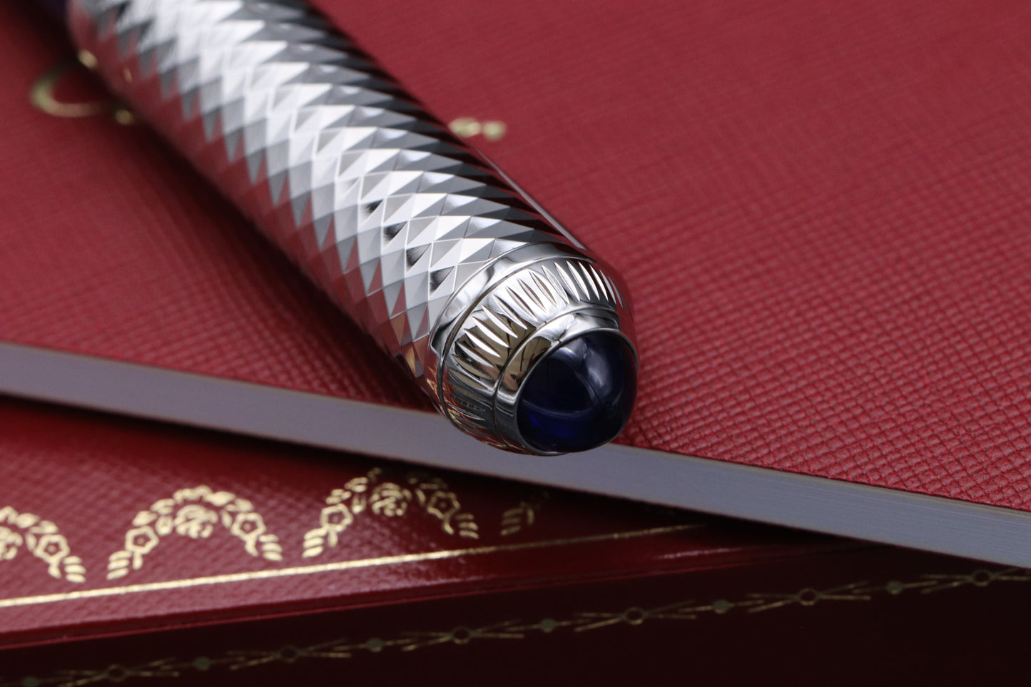 Cartier R de Cartier Blue Palladium Ballpoint Pen