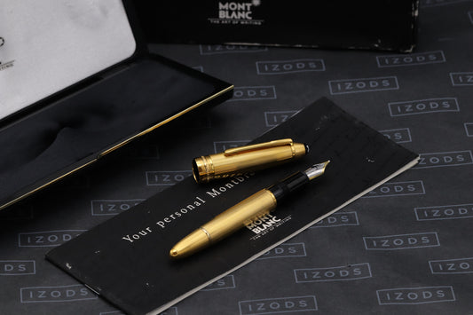 Montblanc Meisterstück 146 LeGrand Vermeil Barley Fountain Pen - Broad Nib
