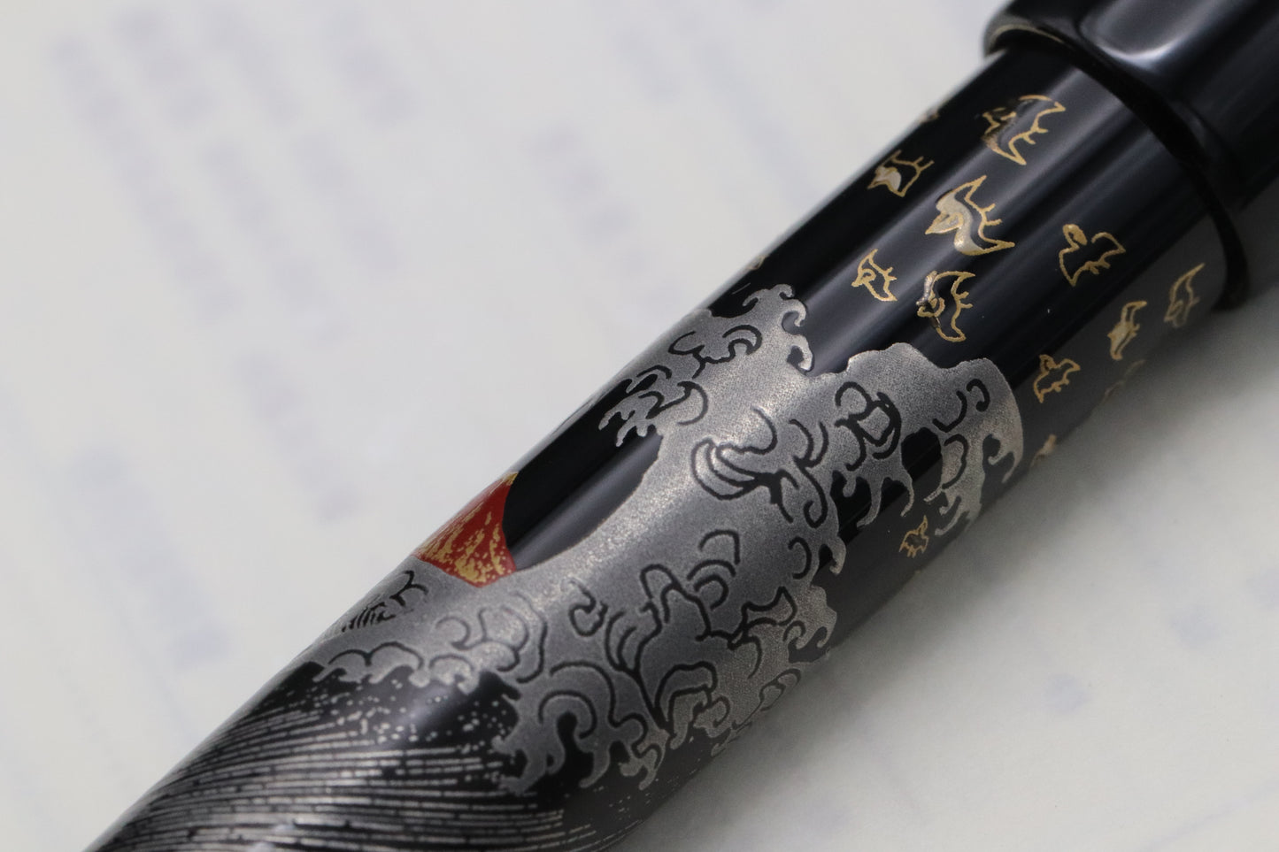Namiki Tradition Mount Fuji and Wave Fountain Pen - UNUSED