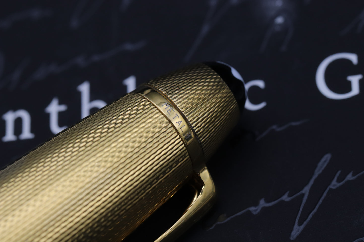 Montblanc Meisterstück 146 LeGrand Vermeil Barley Fountain Pen - Broad Nib