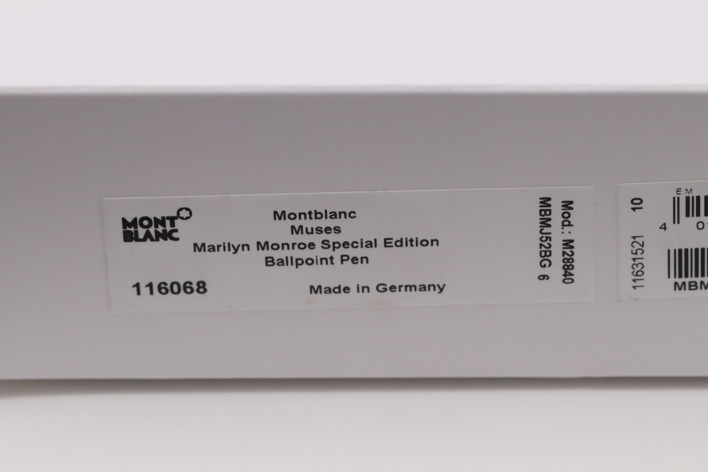 Montblanc Muses Marilyn Monroe Red Special Edition Ballpoint Pen - UNUSED