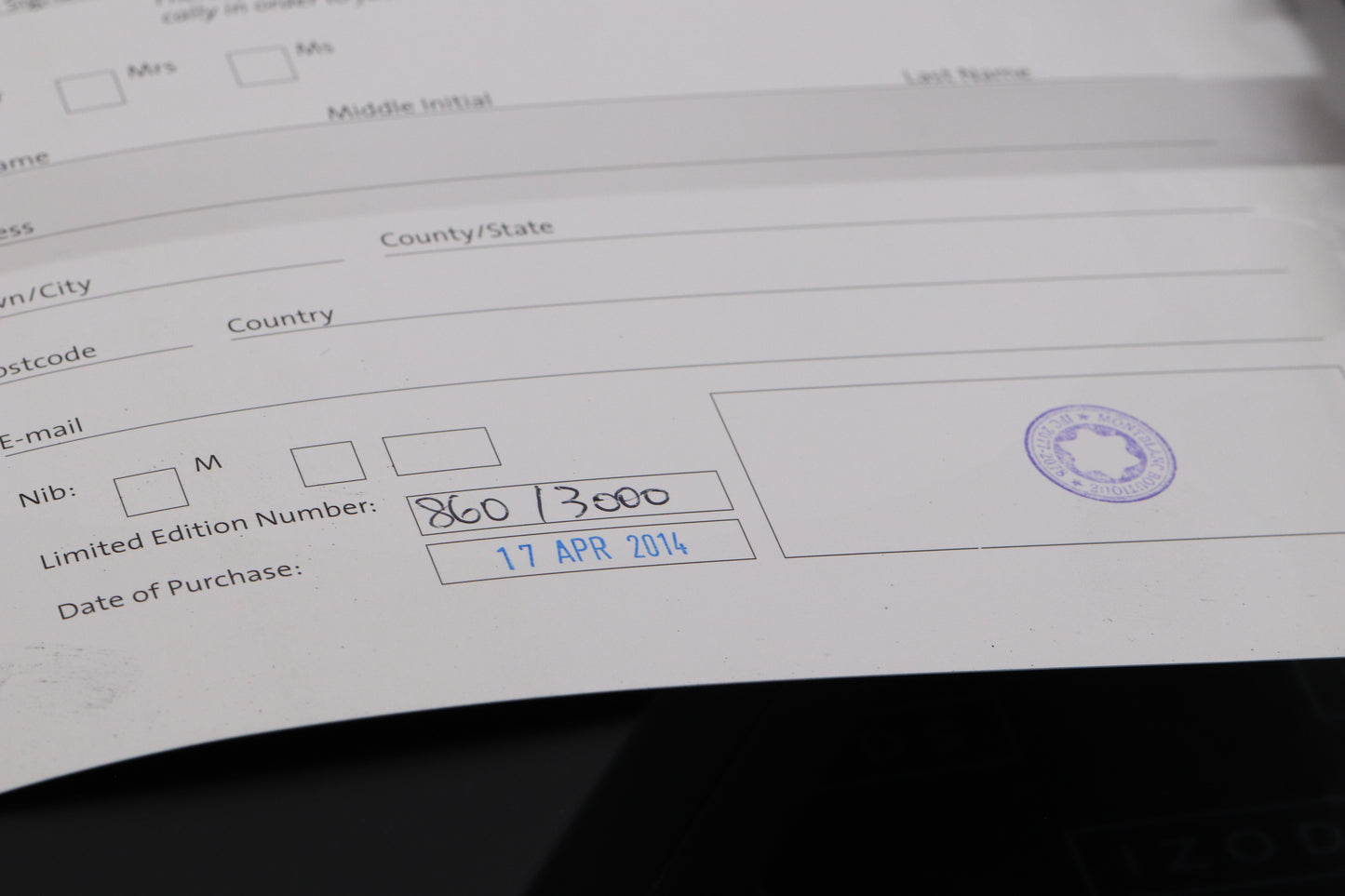 Montblanc Great Characters Alfred Hitchcock 3000 LE Fountain Pen