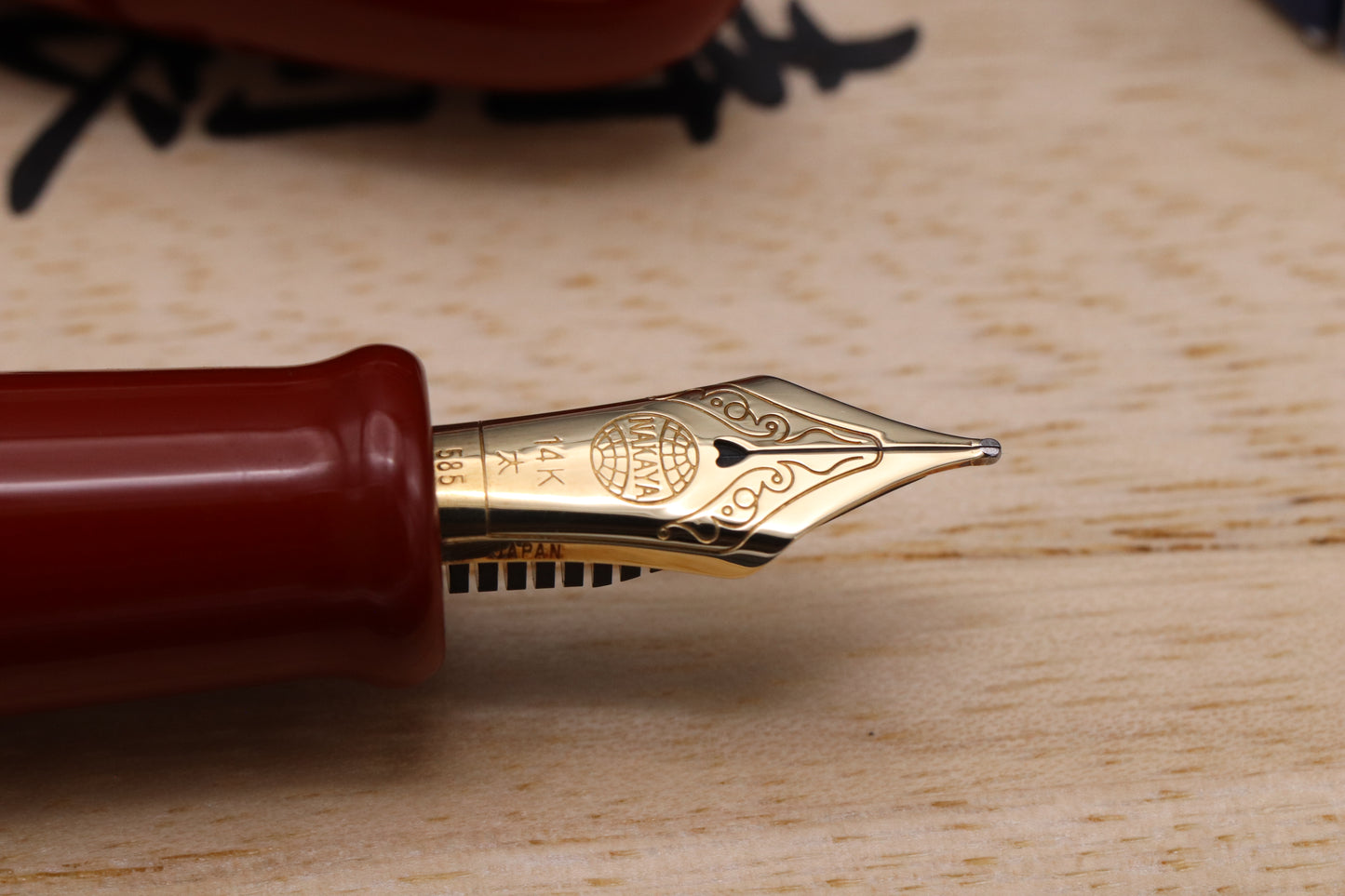 Nakaya D-17mm Portable Cigar Shu Fountain Pen - INKED ONCE - Broad Nib
