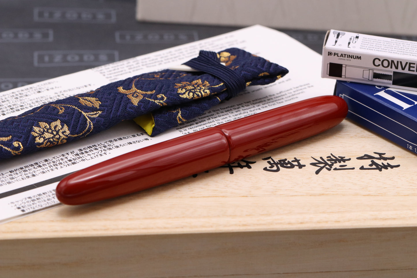 Nakaya D-17mm Portable Cigar Shu Fountain Pen - INKED ONCE - Broad Nib