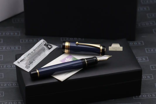 Pilot Custom Urushi Blue Fountain Pen - DIPPED