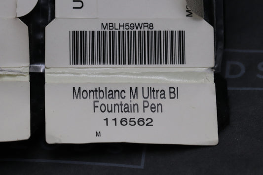 Montblanc M Marc Newson Ultra Black Fountain Pen - FACTORY SEALED