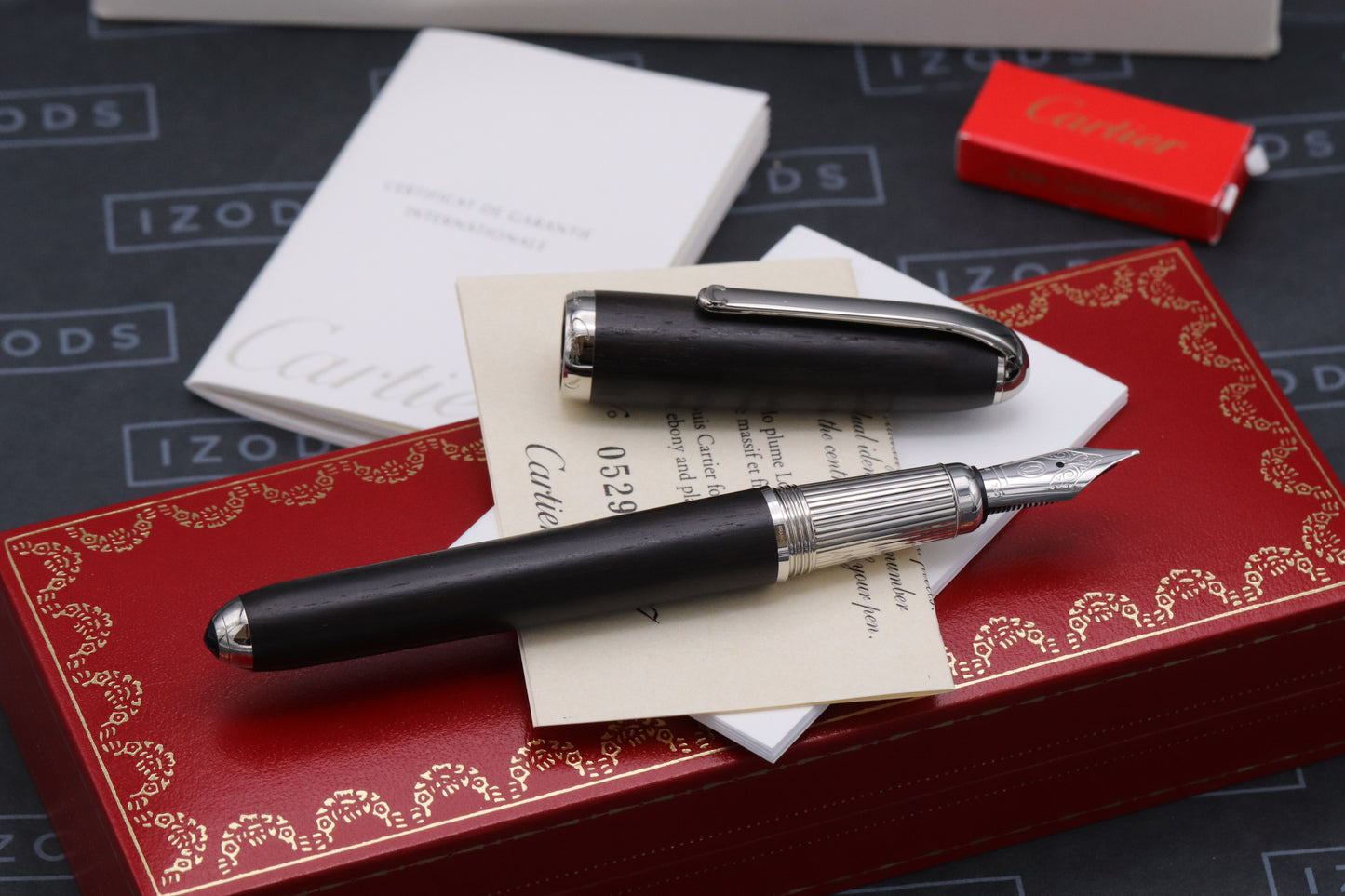 Cartier Louis Cartier Dandy Ebony Wood Limited Edition Fountain Pen - UNUSED