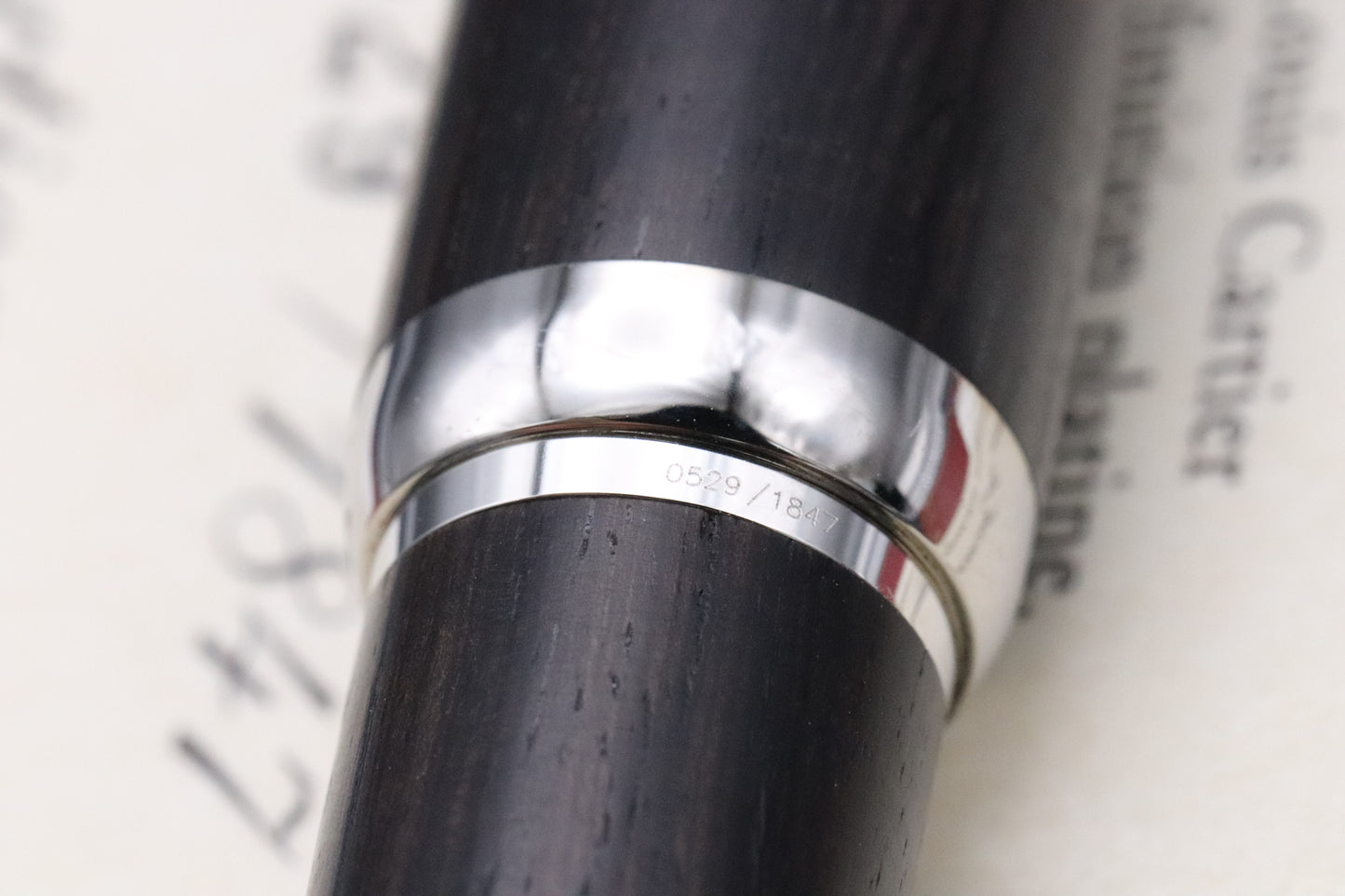 Cartier Louis Cartier Dandy Ebony Wood Limited Edition Fountain Pen - UNUSED