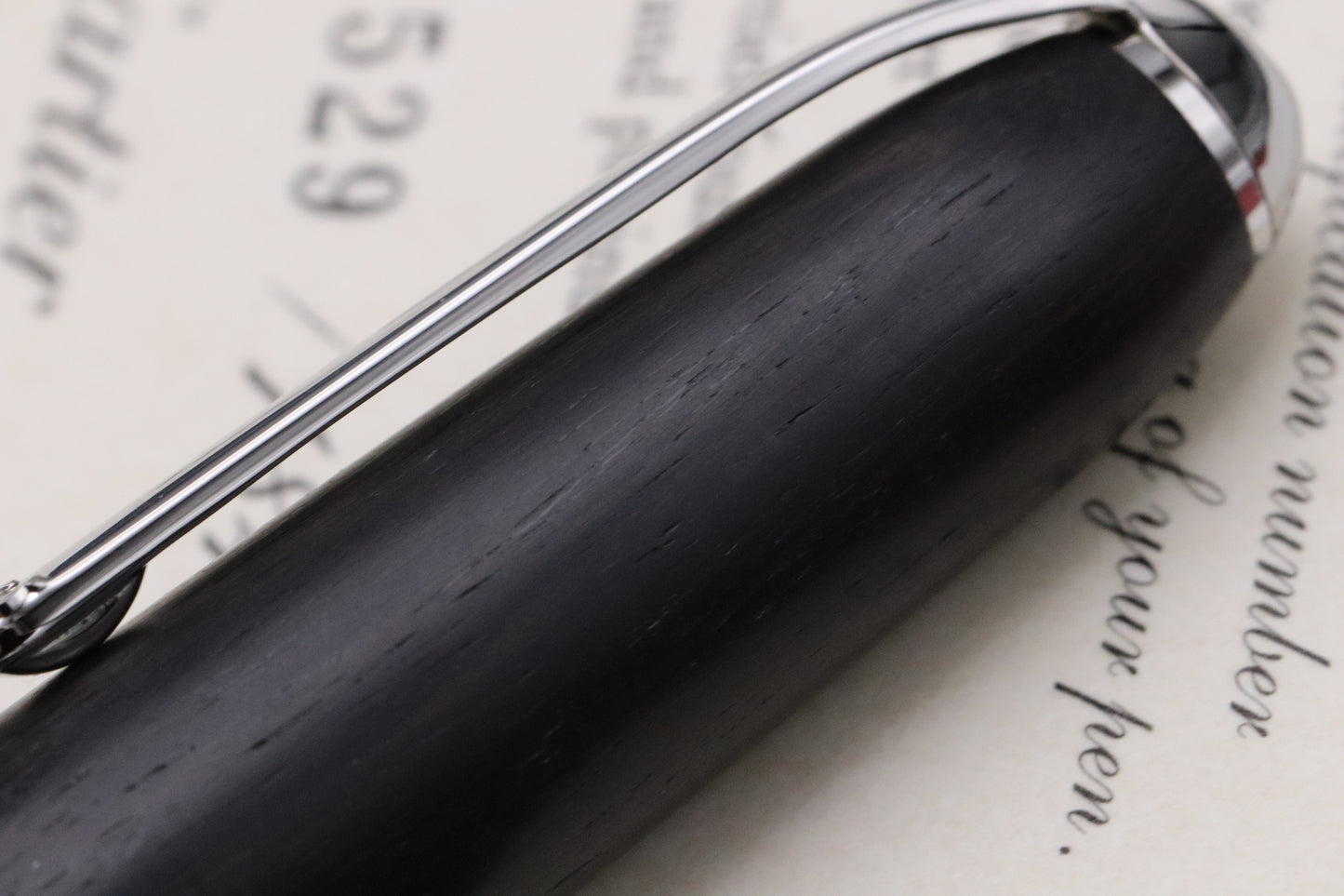 Cartier Louis Cartier Dandy Ebony Wood Limited Edition Fountain Pen - UNUSED