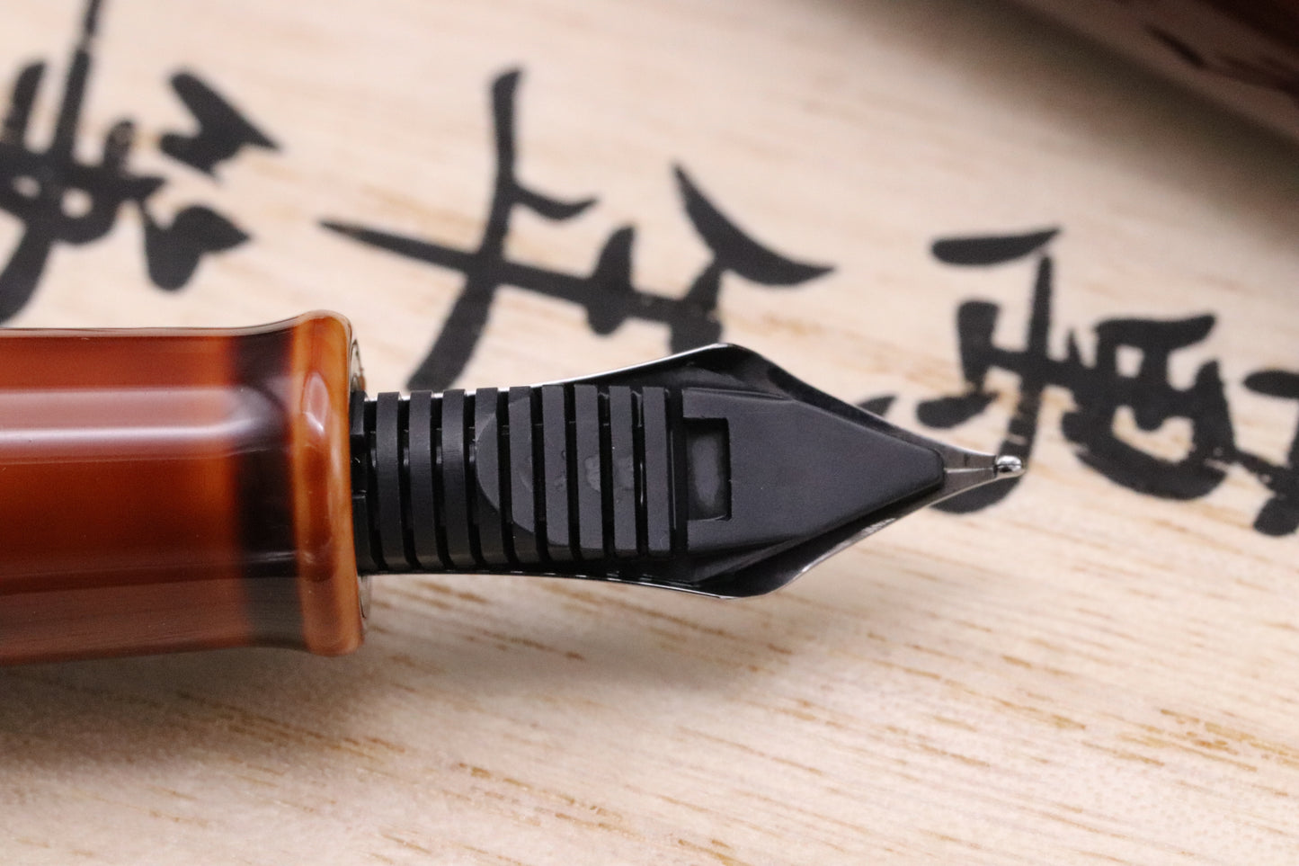 Nakaya Piccolo Long Writer Toki-Tamenuri Fountain Pen Snake Stopper
