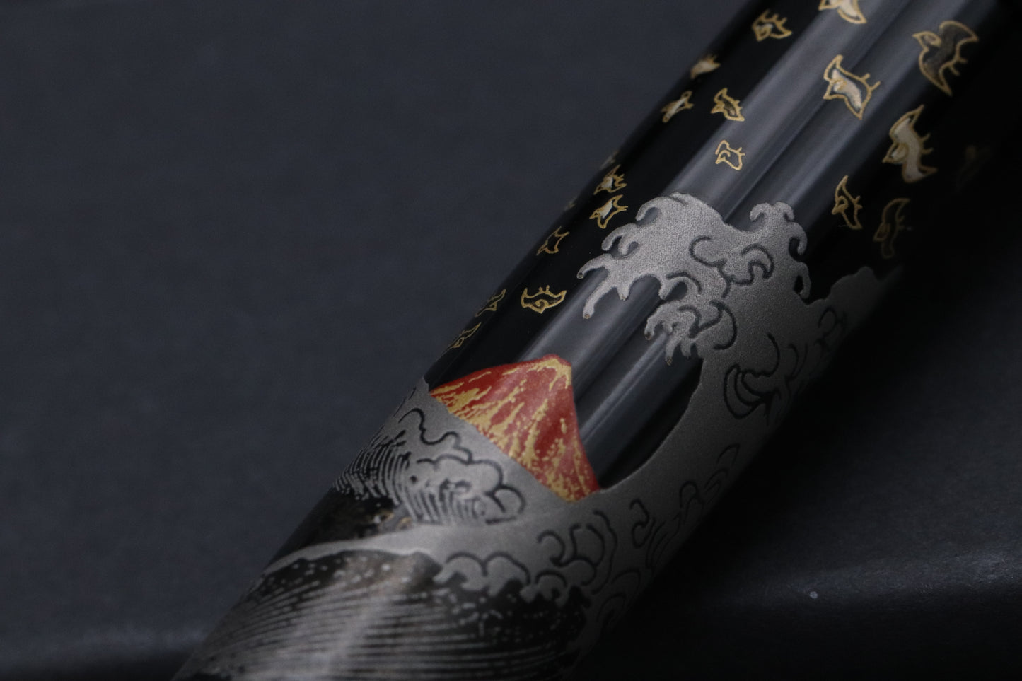 Namiki Tradition Mount Fuji and Wave Fountain Pen - UNUSED