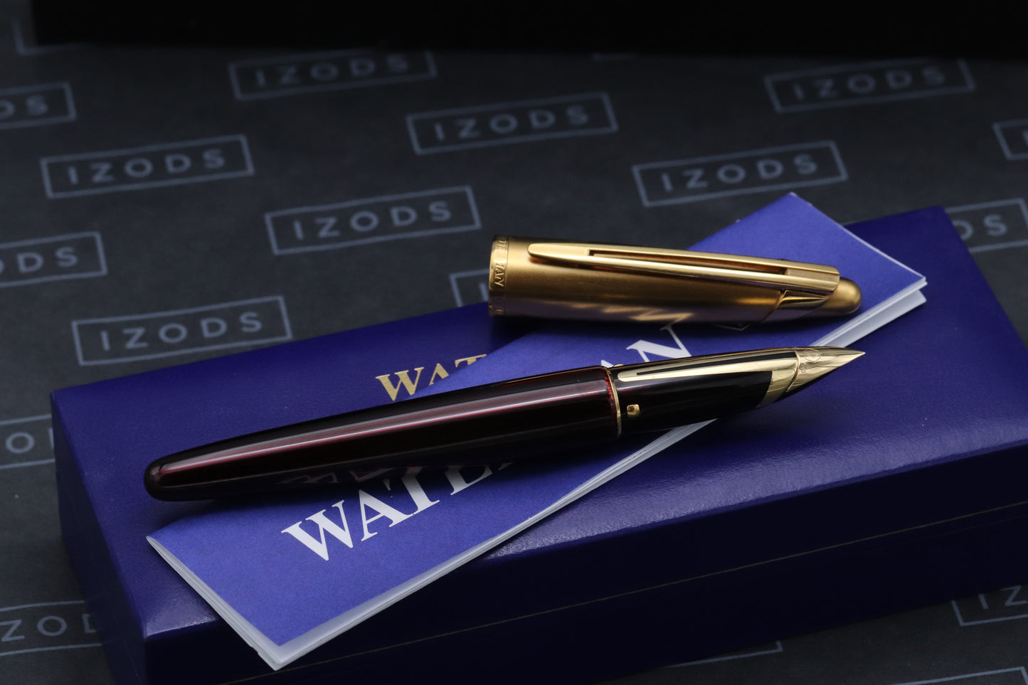 Waterman Edson Ruby Red Fountain Pen - EF Nib