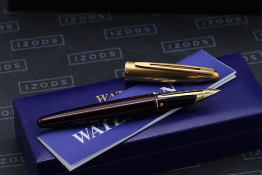 Waterman Edson Ruby Red Fountain Pen - EF Nib