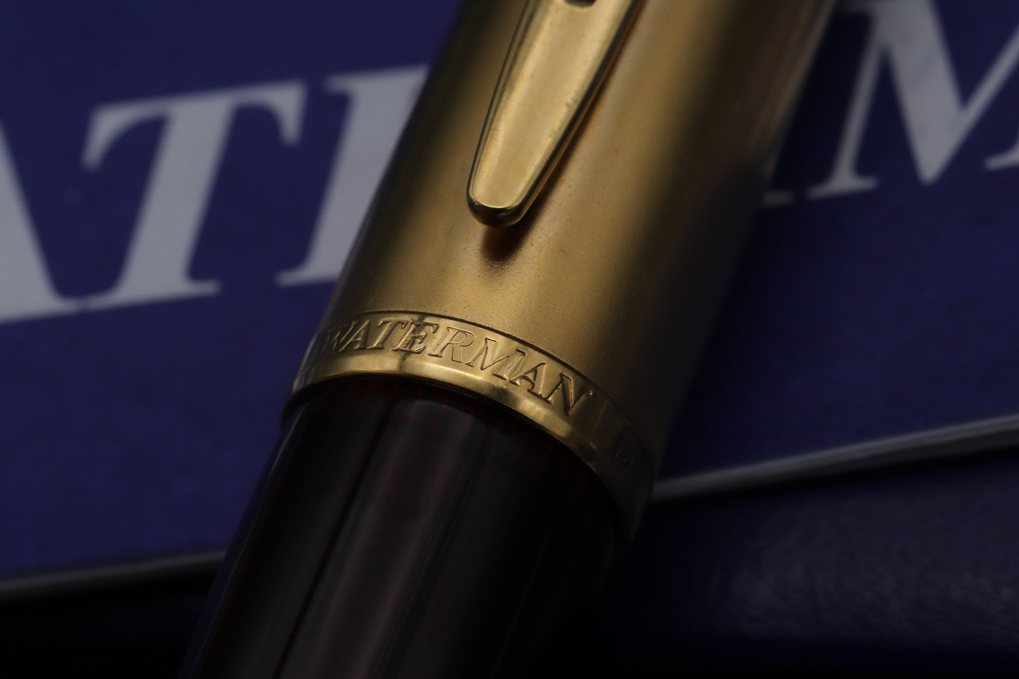 Waterman Edson Ruby Red Fountain Pen - EF Nib