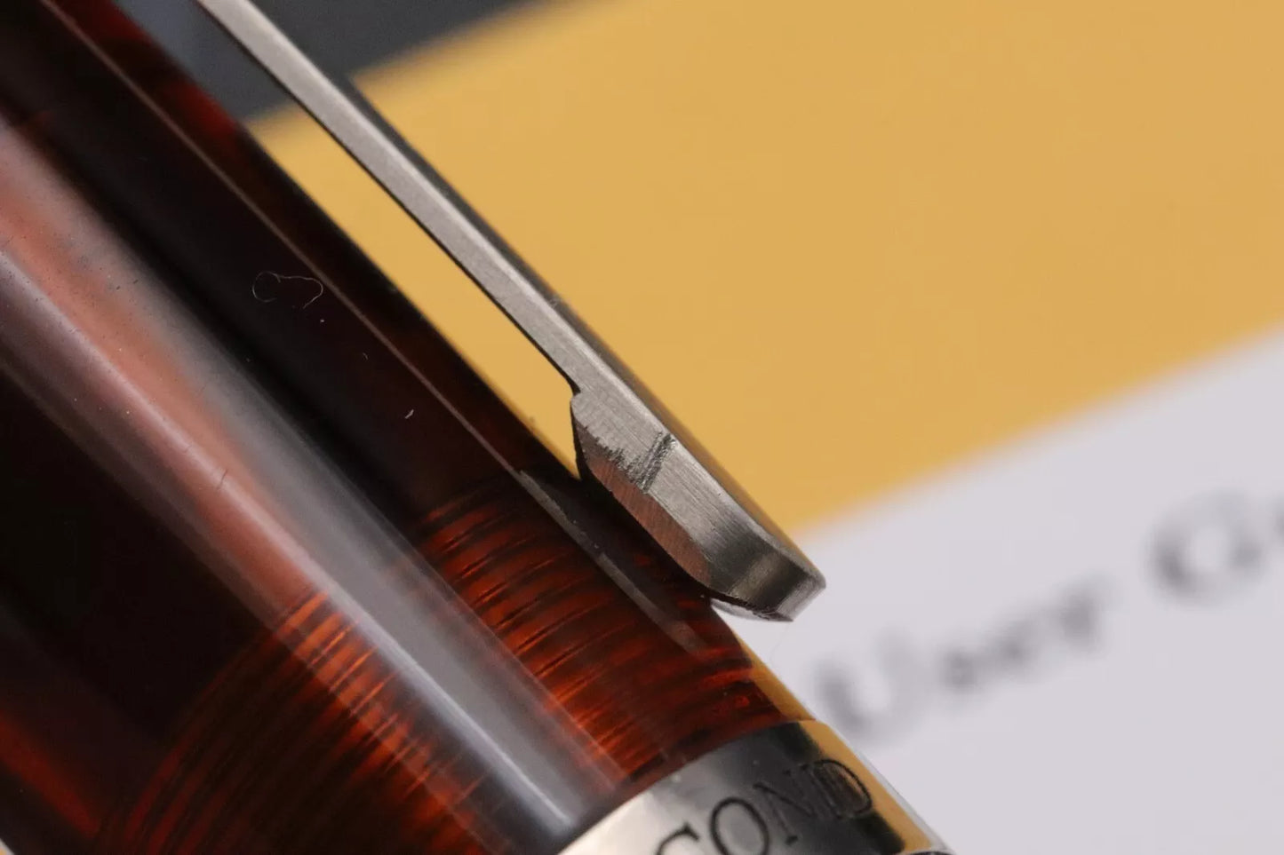 Conid Bulkfiller Kingsize Wild Tiger Titanium Fountain Pen - #8 14k Medium Nib. image 12