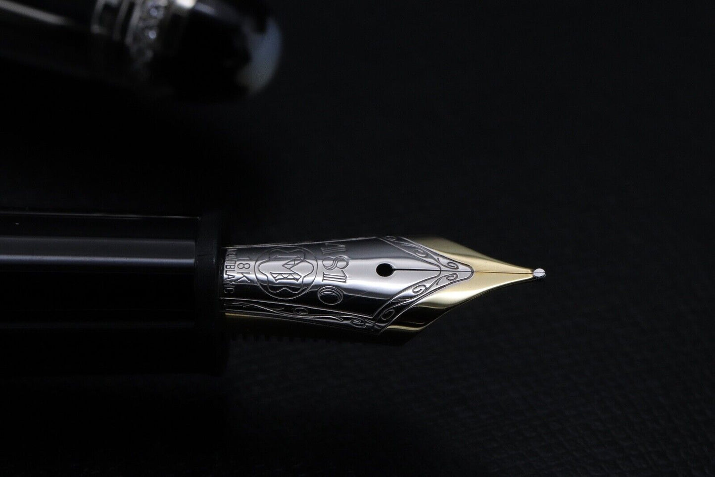 Montblanc Meisterstuck 146 LeGrand Royal Steel Diamond Fountain Pen image 2