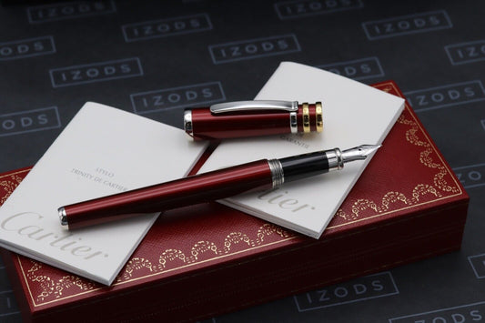 Cartier Trinity De Cartier Bordeaux Lacquer Fountain Pen image 1