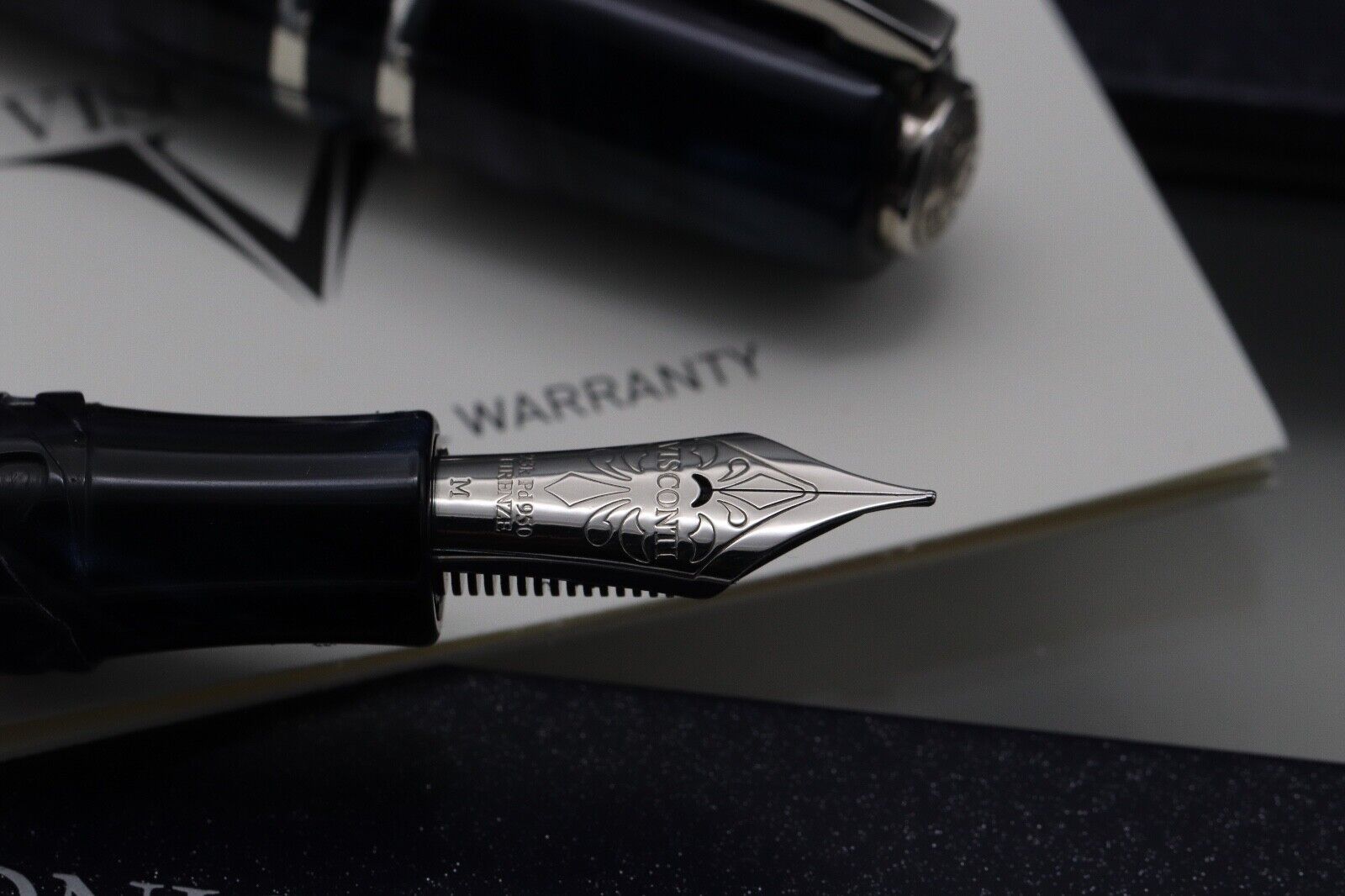 Visconti Homo Sapiens Midnight in Florence LE Fountain Pen - 23kt Medium image 2