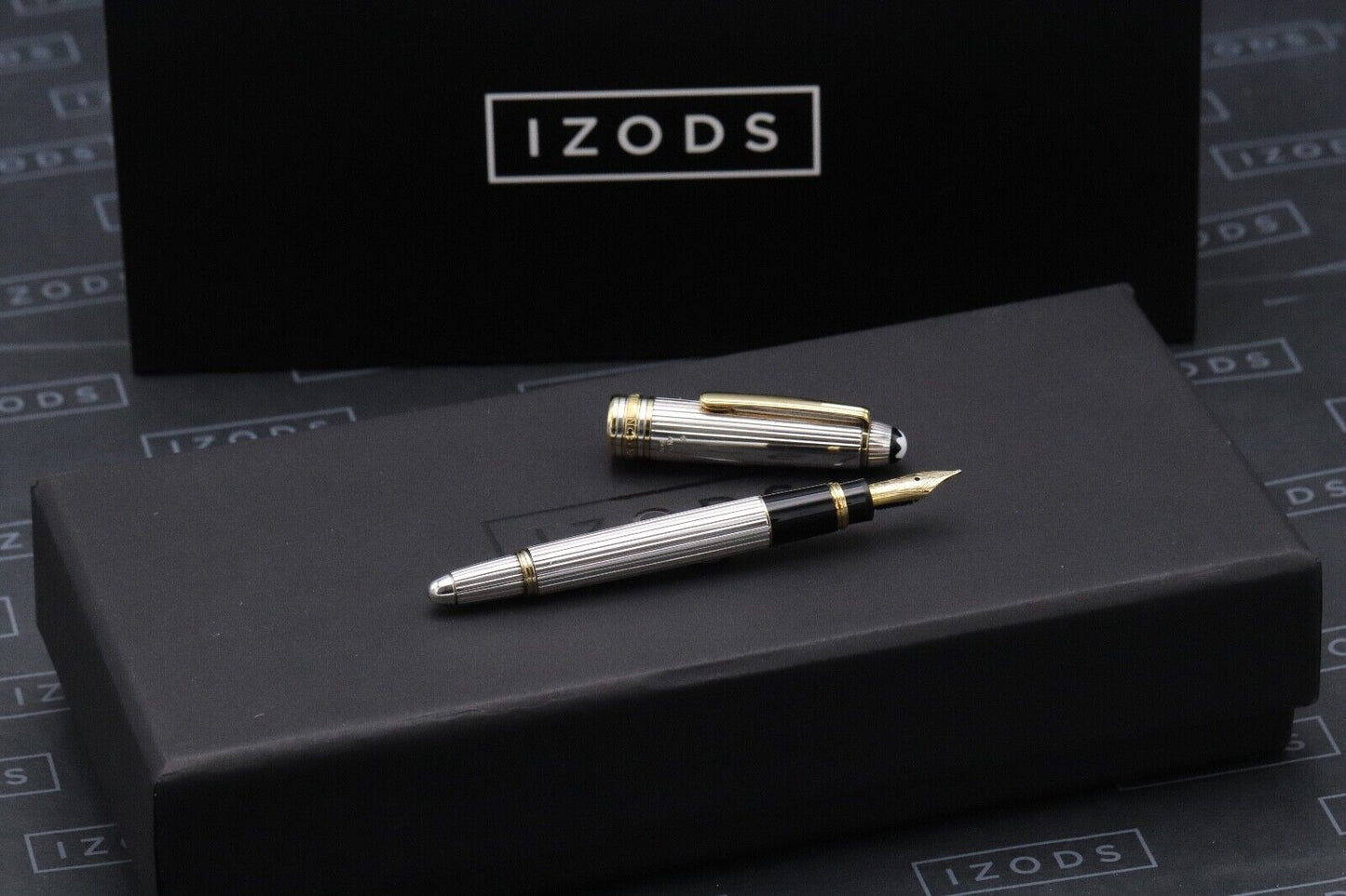 Montblanc Meisterstück 114 Mozart AG925 Solitaire Pinstripe Fountain Pen image 0