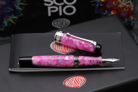 Aurora Optima Caleidoscopio Luce Rosa Limited Edition Fountain Pen - EF Nib image 1