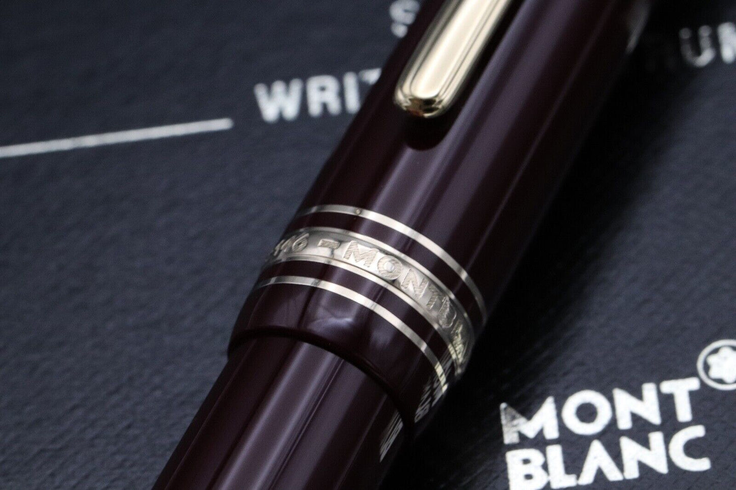 Montblanc Meisterstuck 146 LeGrand Bordeaux Fountain Pen - UNUSED - 1991-92 image 4