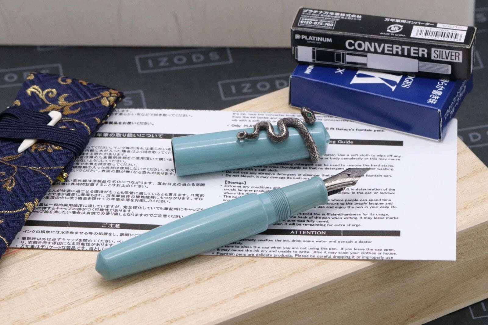 Nakaya Piccolo Writer Ama-iro Fountain Pen with Snake Stopper - UNUSED SF Nib image 7