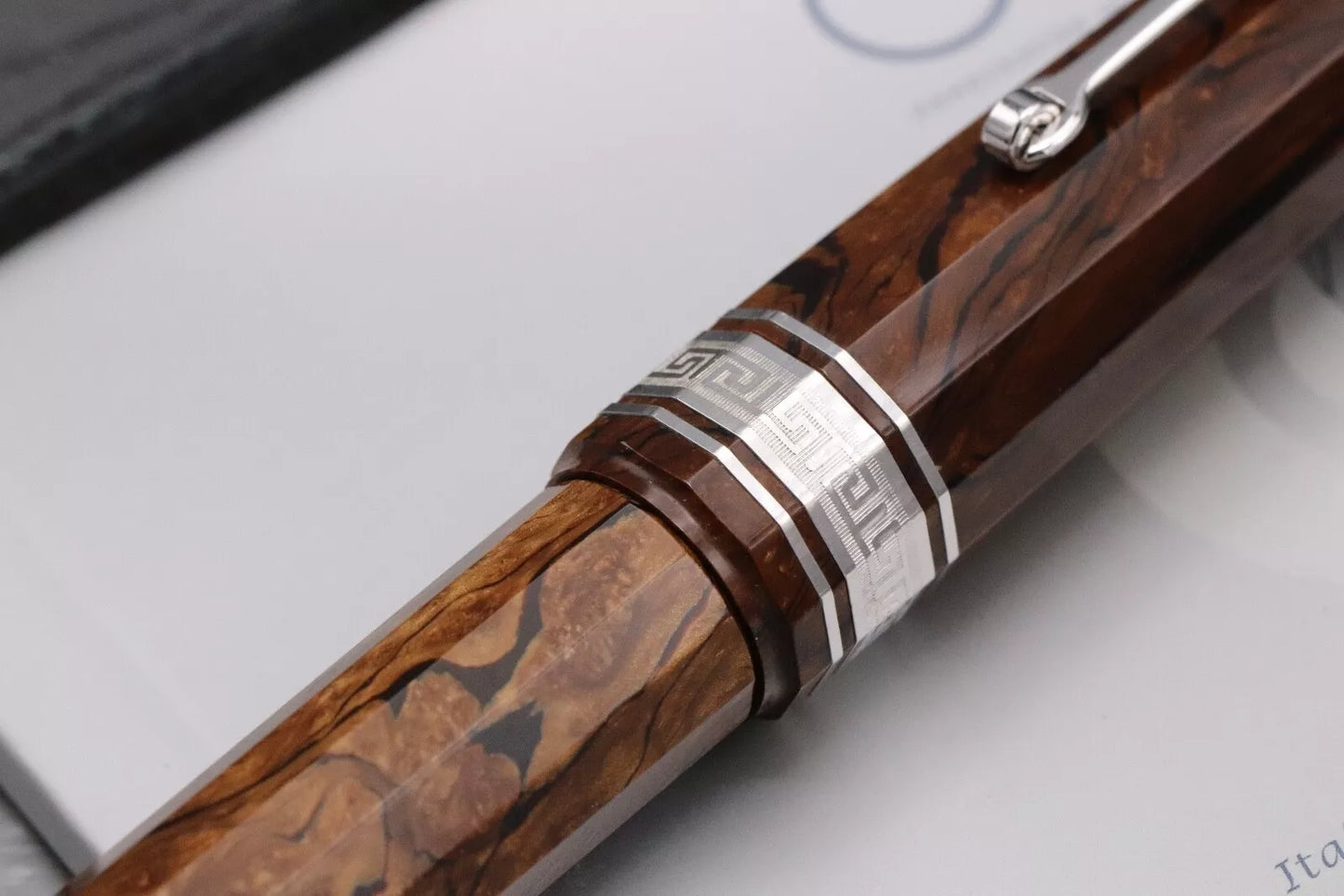 Omas Paragon Burlwood Celluloid LE60 HT Fountain Pen image 5