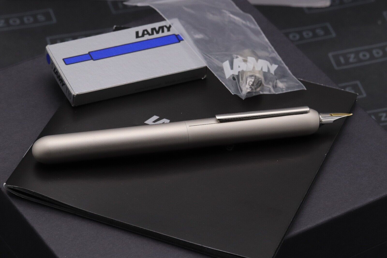 Lamy Dialog 3 Palladium Fountain Pen - Broad Nib image 1