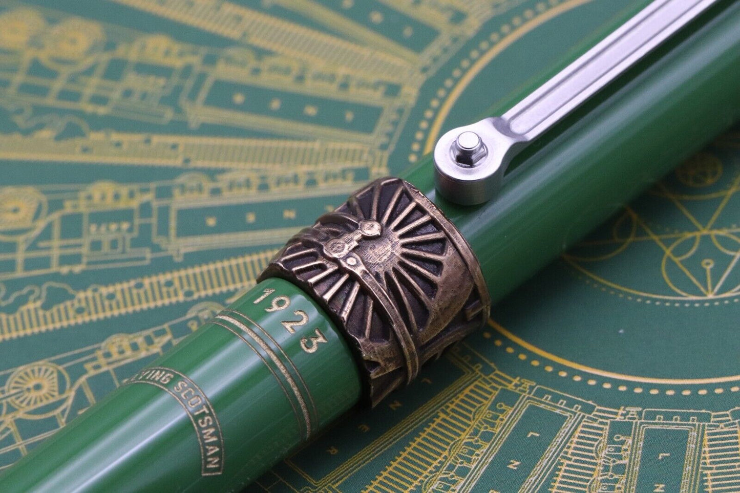 Onoto Flying Scotsman Apple Green LE100 Fountain Pen image 4