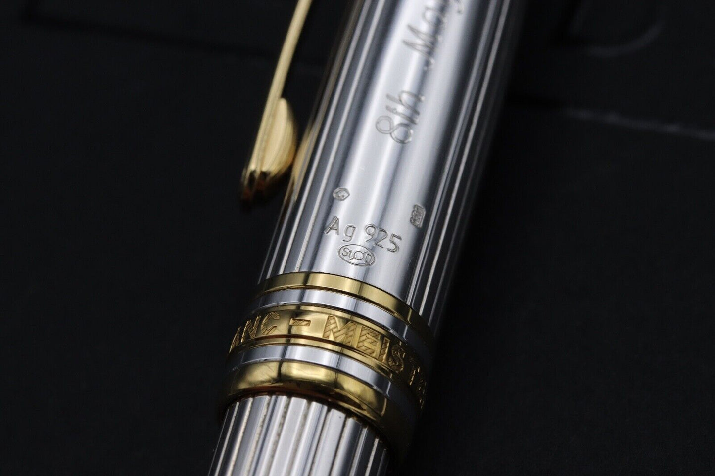 Montblanc Meisterstuck 144 Classique AG925 Solitaire Pinstripe Fountain Pen image 5