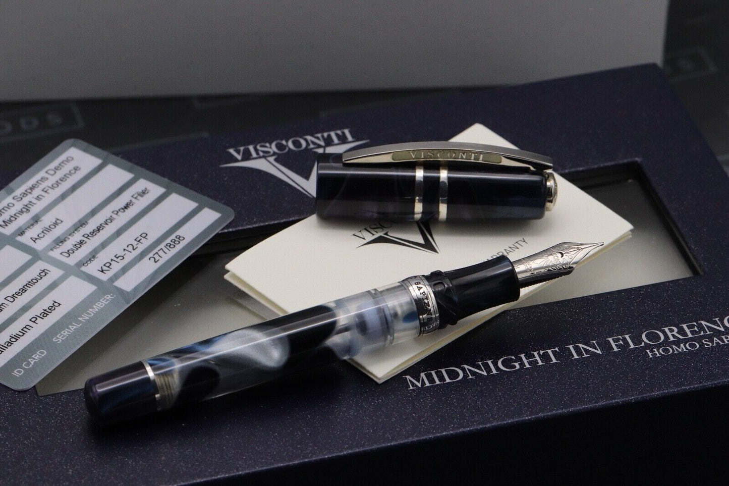 Visconti Homo Sapiens Midnight in Florence LE Fountain Pen - 23kt Medium image 1