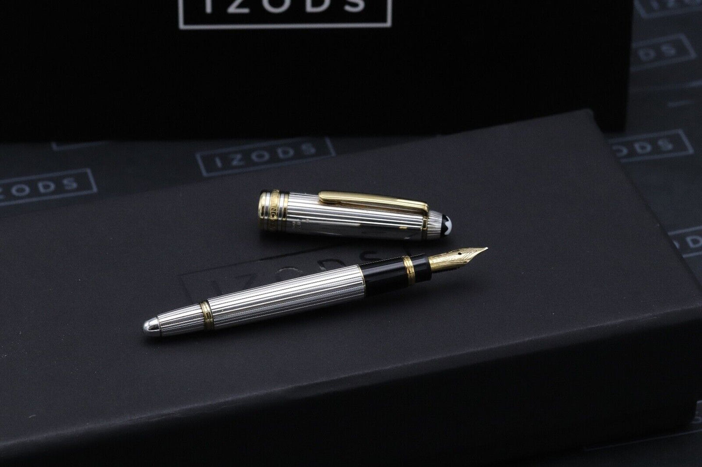 Montblanc Meisterstück 114 Mozart AG925 Solitaire Pinstripe Fountain Pen image 1