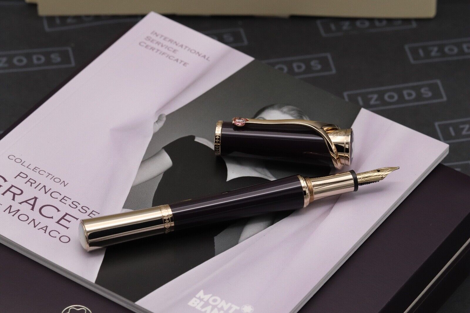 Montblanc Princesse Grace de Monaco Purple Fountain Pen - UNUSED image 1