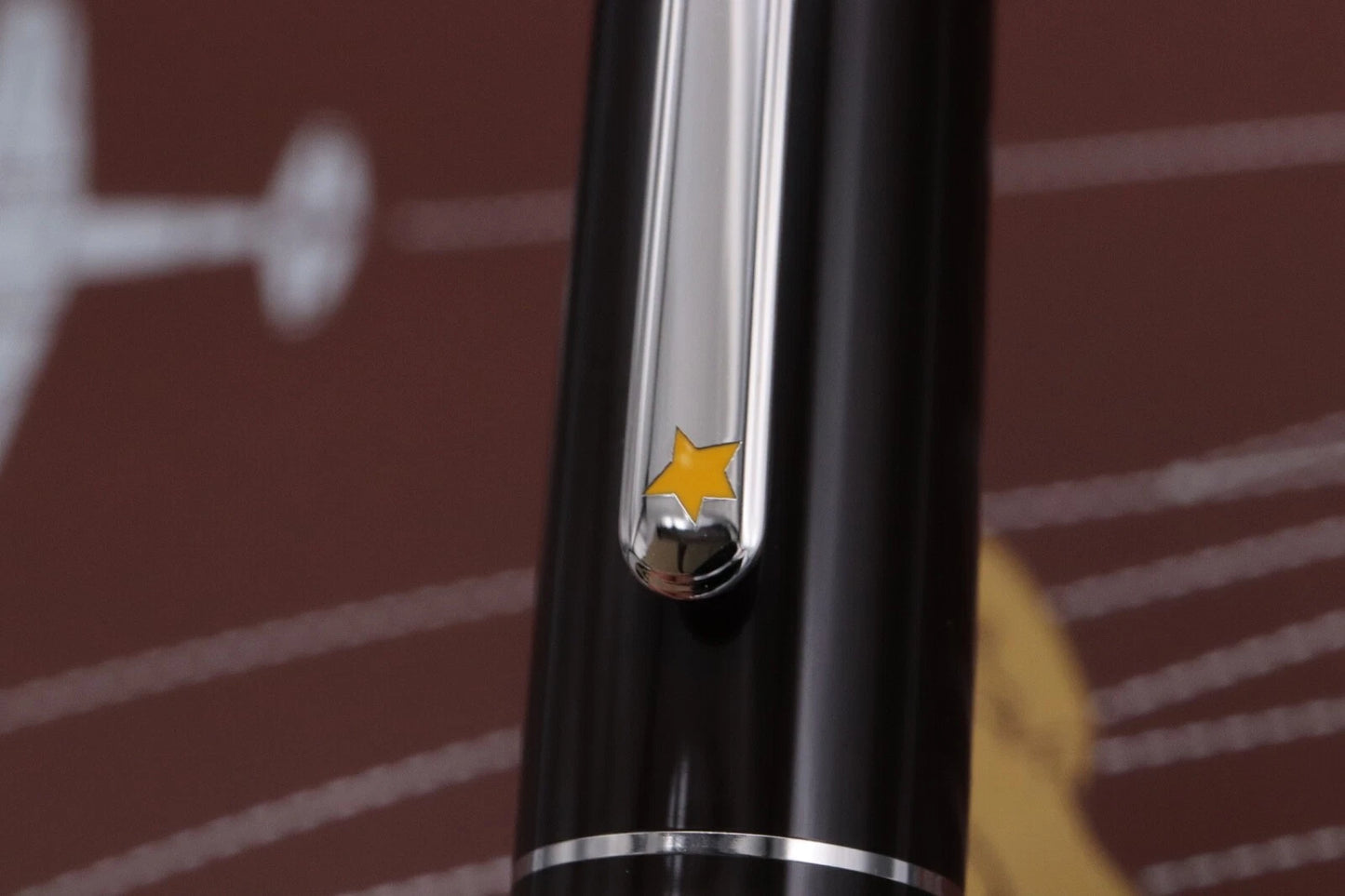 Montblanc Meisterstuck Classique Le Petit Prince Aviator Fountain Pen - UNUSED - Rare Factory Error Upside Down Cap Ring image 6